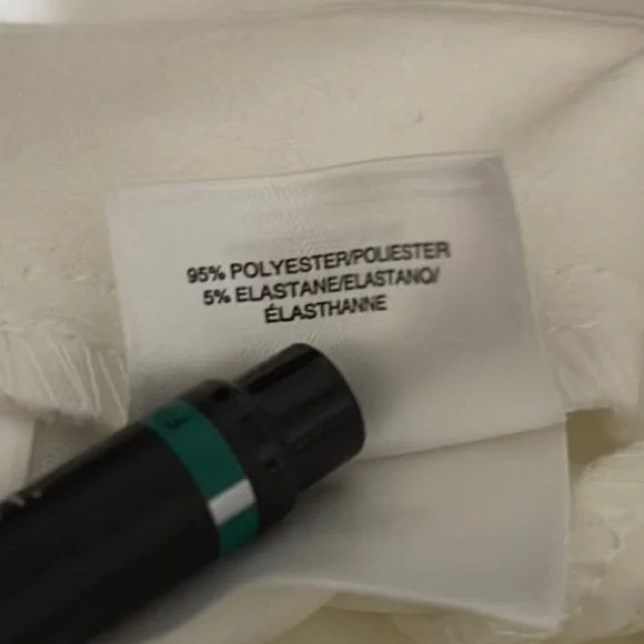 Anne Klein Pants Womens 10 Ivory High Rise Wide Leg Professional Office Career - Picture 12 of 13